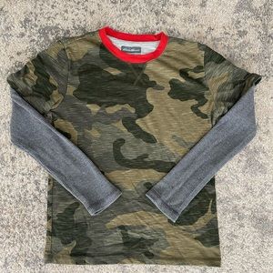 Eddie Bauer Camouflage Long-Sleeve Boys Large